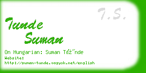 tunde suman business card